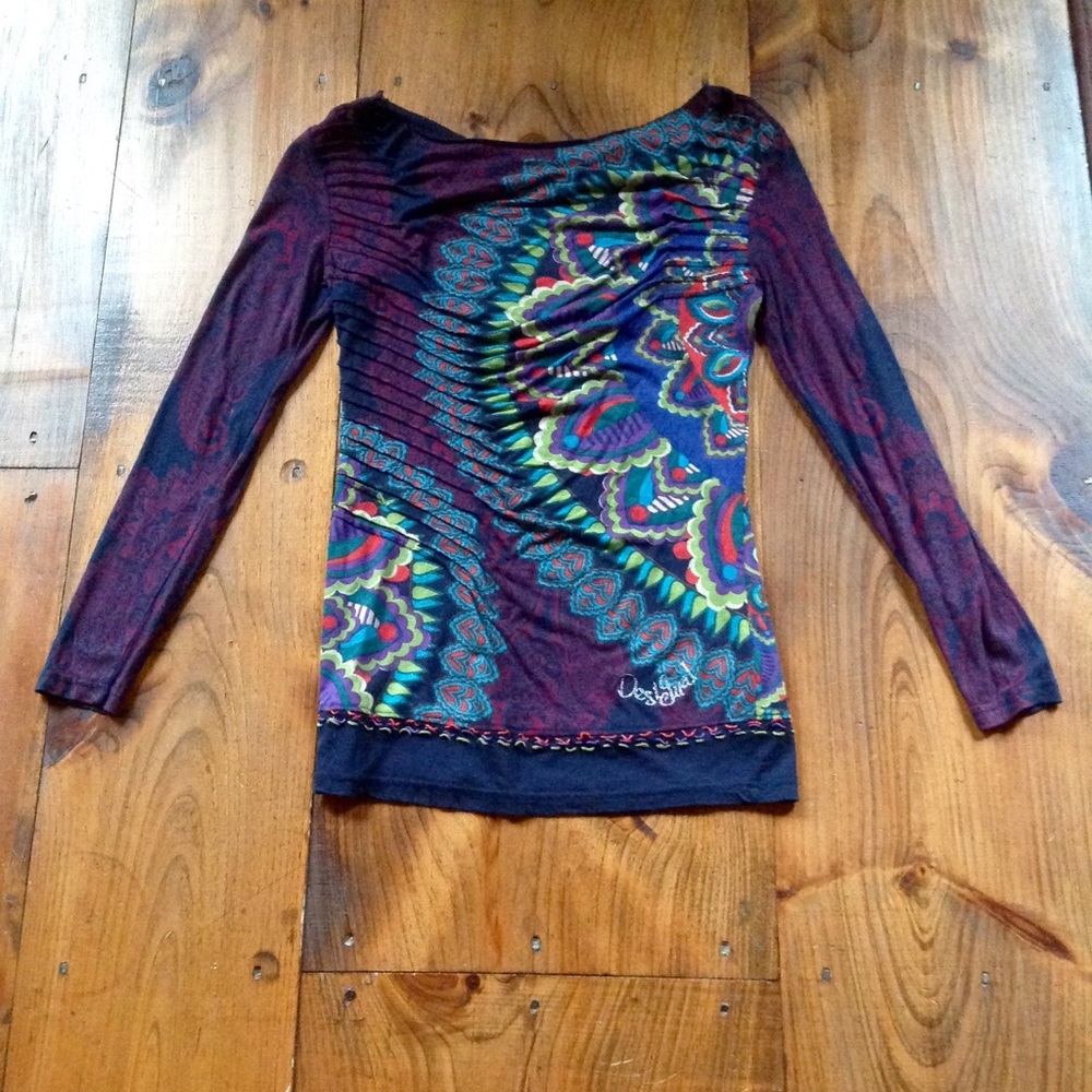 Desigual Rainbow Long Sleeve Shirt